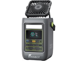 FOSSiBOT FDC300 Power Station 288Wh 90.000mAh LiFePO4 2x140W USB‑C PD, 1u14min Snelladen, 2,66kg Lichtgewicht, Zonne‑energie Opladen, 1,2m Valbestendig voor Kamperen en Noodstroom
