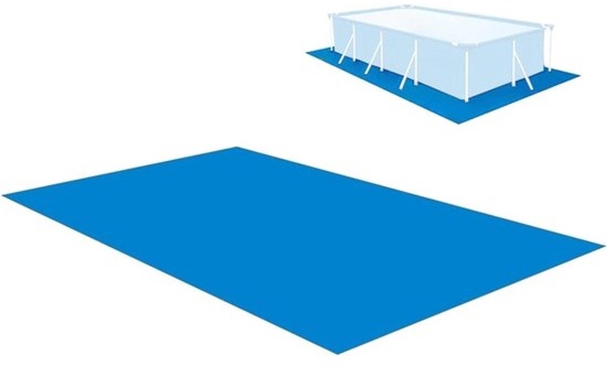 Zwembad Vloerdoek - Grondzeil Bescherming - Ondergrond Beschermen - Waterdicht Duurzaam Materiaal - 2.5 x 4.5 meter - Blauw