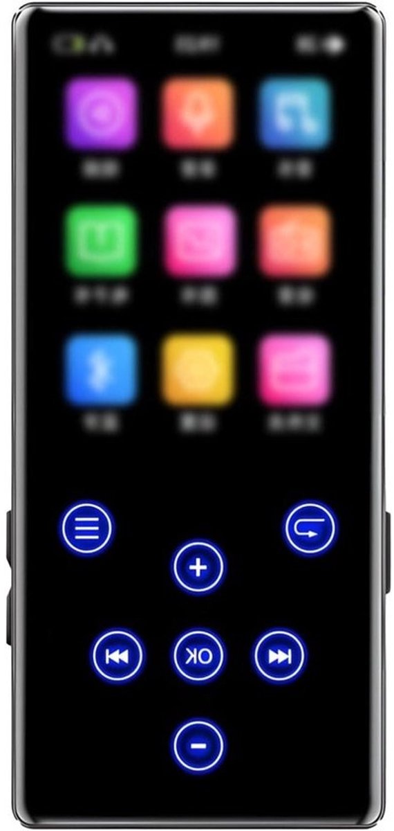 Draagbare MP3-speler - Muziekspeler Digitale Audio Player - Muziek Luisteren - Hifi Lossless Audio - 32 GB - Zwart