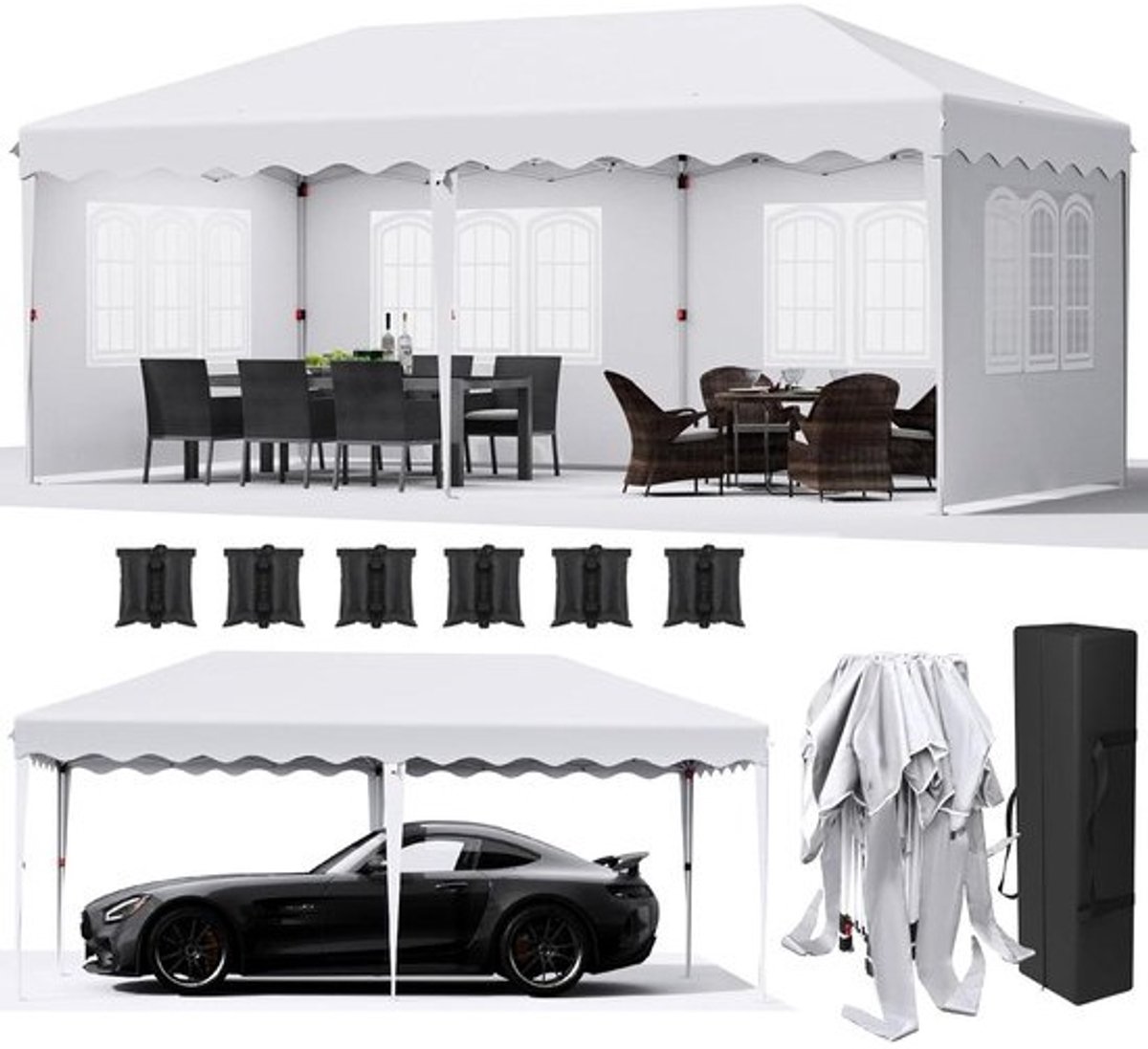 Easy up Partytent - Paviljoen - Tent Constructie