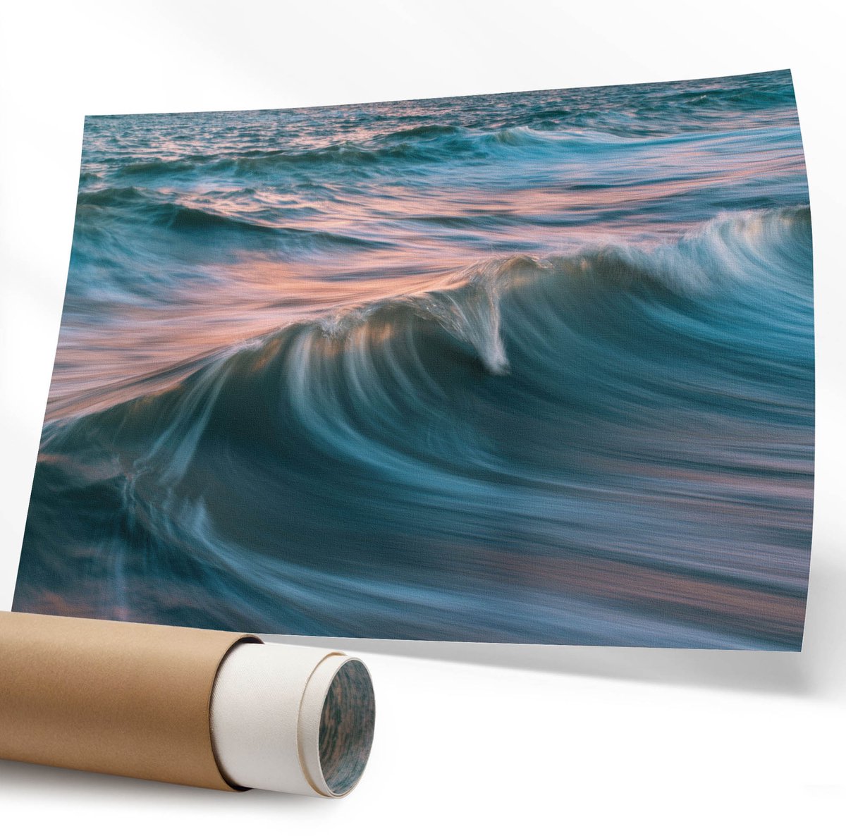 Coloray Polycanvas Poster - Knoppen Takje, Illustratie - 594 x 840 mm - Groen Wanddecoratie - Rechthoek - Kunstposter - Slaapkamer - Popcultuur