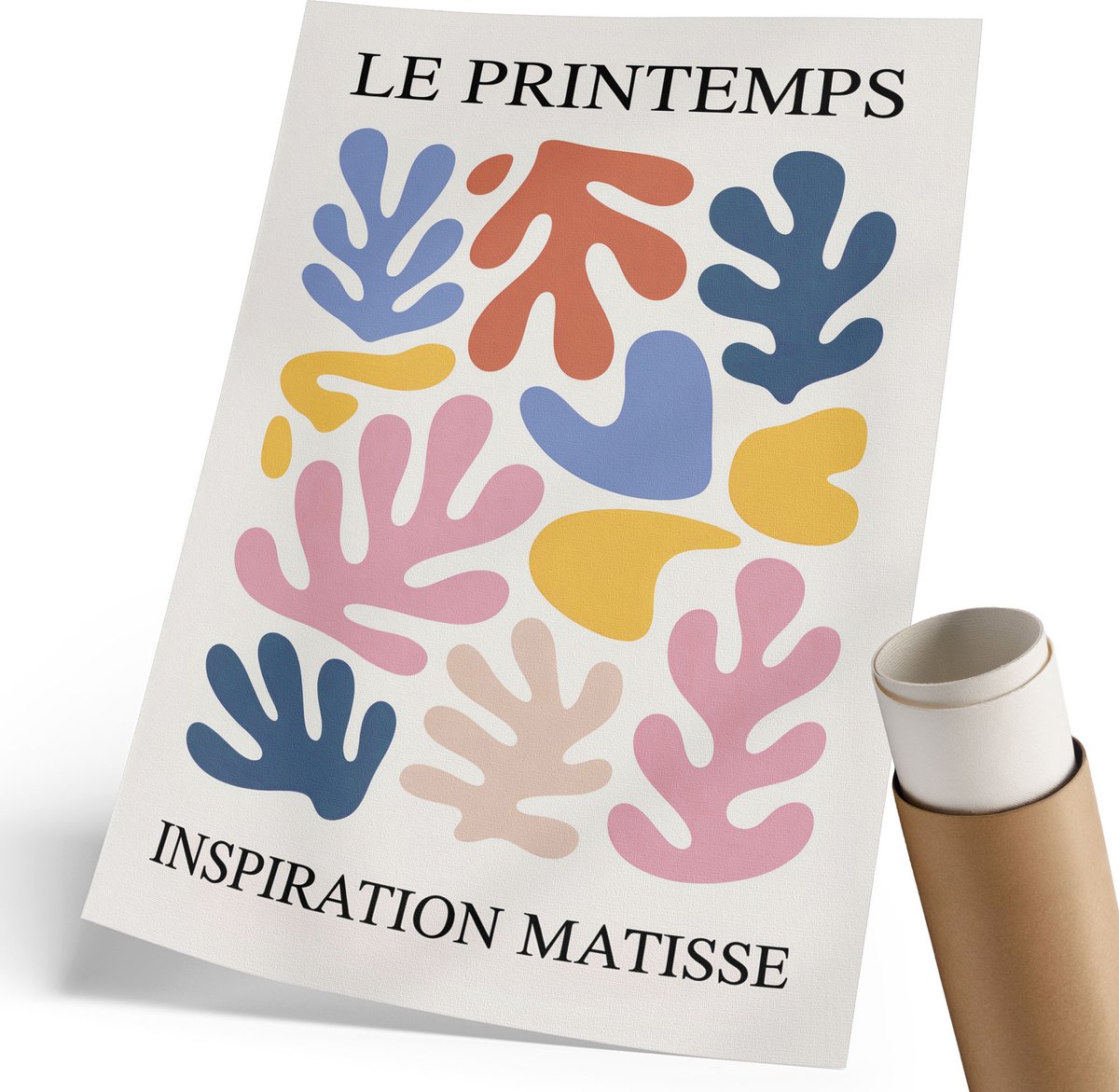 Wallfluent Polycanvas Wandposter - Een Vreugdevolle Reis, Illustratie - 297 x 420 mm - Beige Motief - Rechthoek - Canvasposter - Woonkamer, Slaapkamer, Kantoor - Kinder