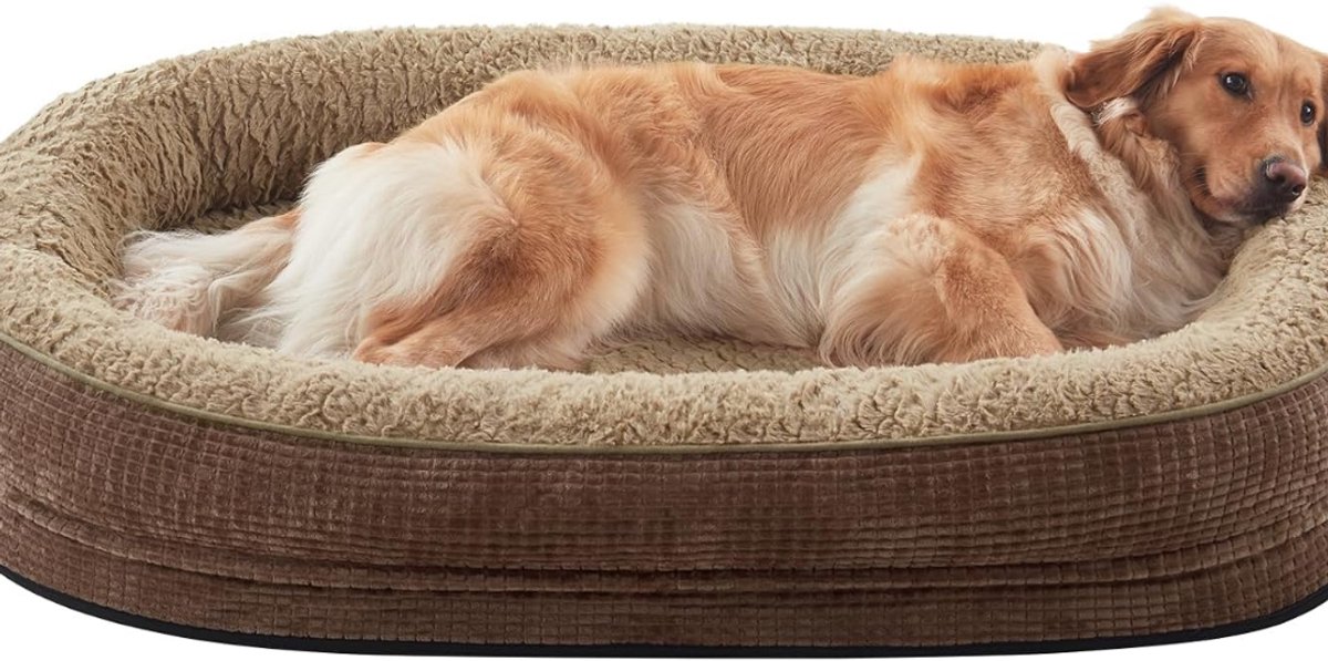 NIVA® Hondenbed - Hondenbank - Hondensofa - Hondenmand - Bruin - 102cm x70cm x 10cm