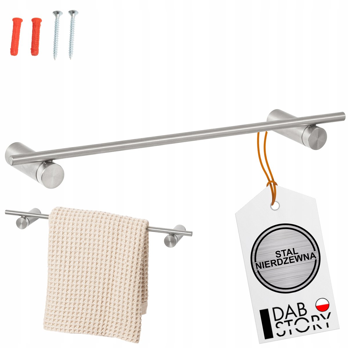 RVS Handdoekhouder Badkamer Zilver 80 cm - Stijlvol & Duurzaam
