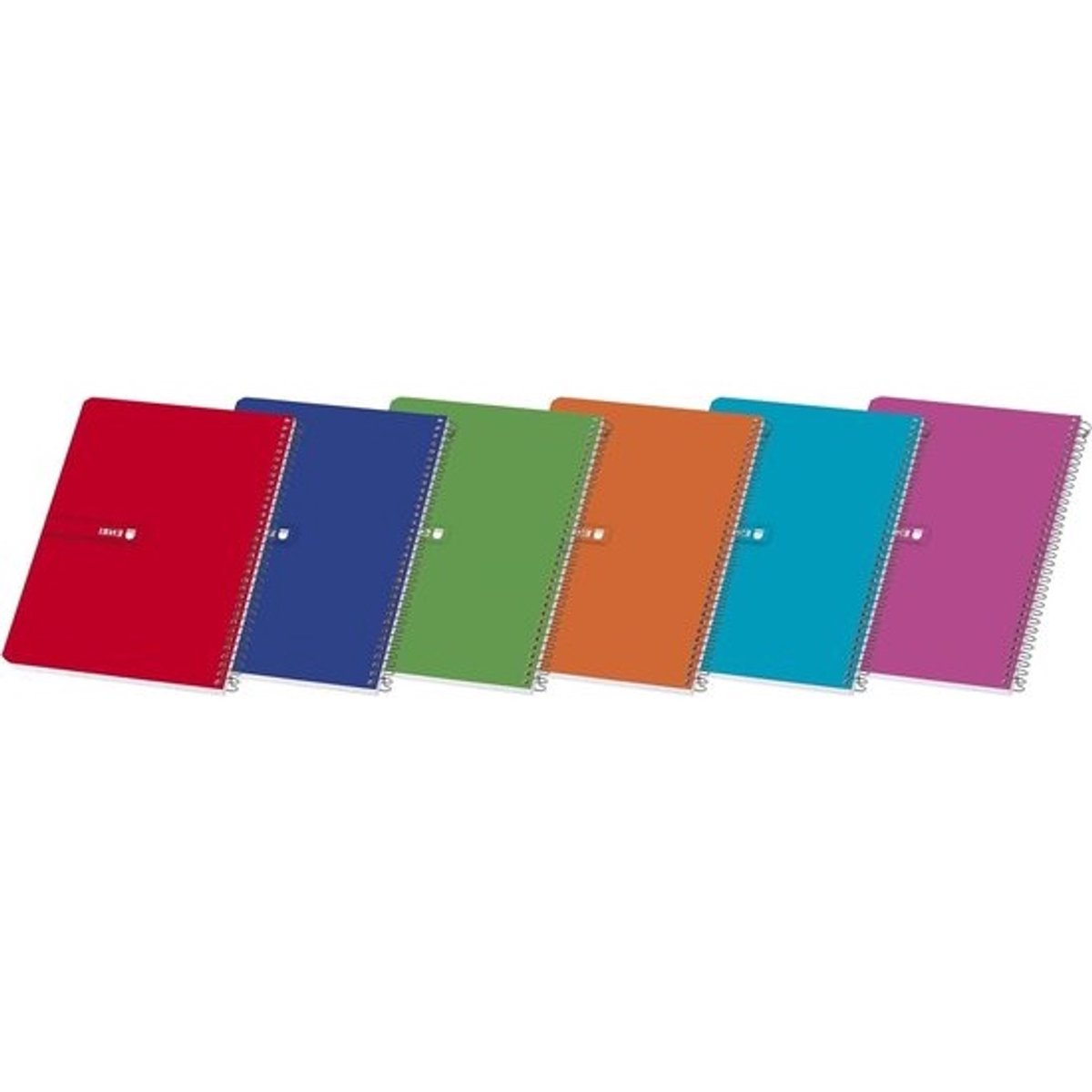 Notitieboek met spiraalbinding - Schrift Schrijfblok - Ideeën noteren - Softcover - Fº - Meerdere kleuren