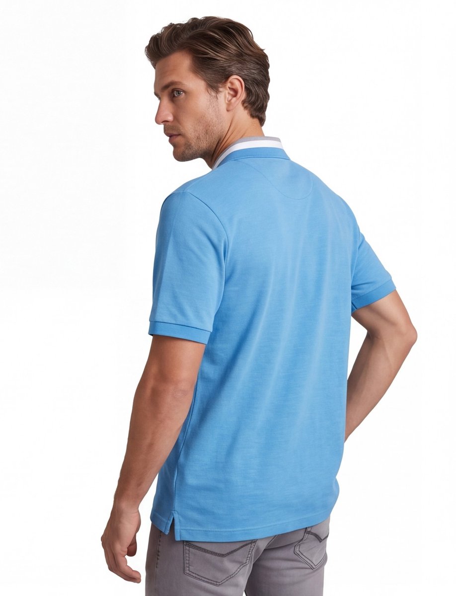 Hugo Boss poloshirt korte mouw blauw