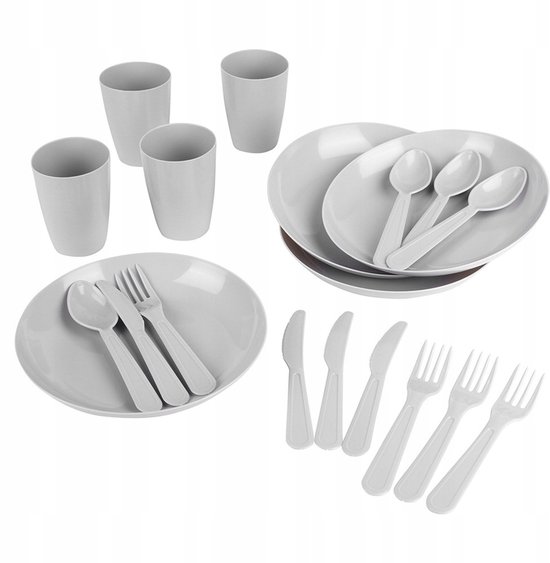 Picknickset voor 4 personen - Duurzaam en herbruikbaar servies — afbeelding 3