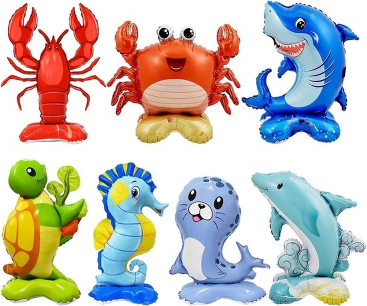Zeedieren Ballonnen - Onderwaterfeest Decoratie - Zeedieren - 7 Stuks - Kinderen Verjaardag - Oceaan Thema