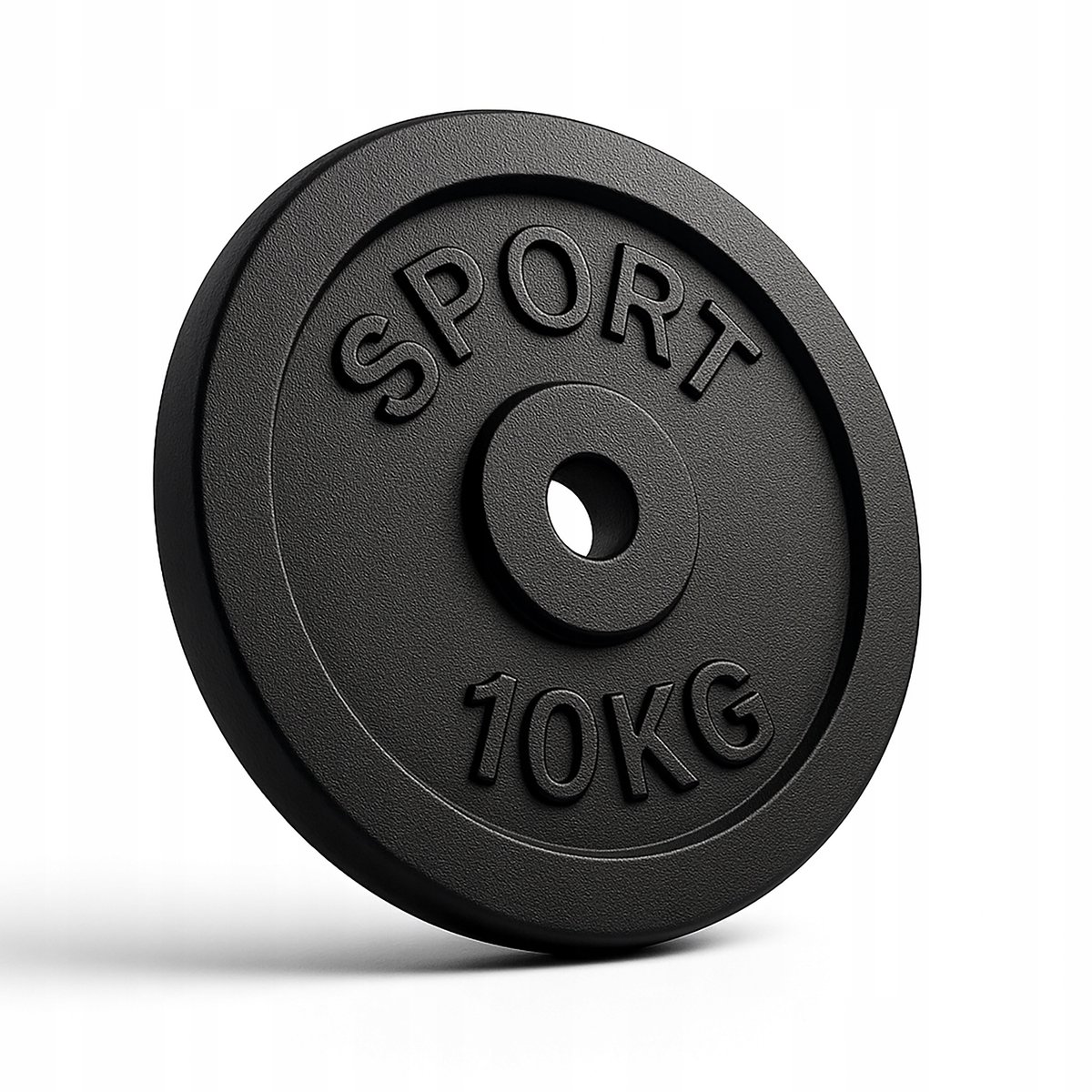 Merkloos Gietijzeren Gewichtsplaat 10 kg - 28 mm opening