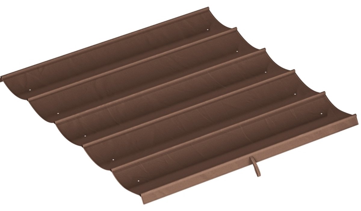 MODFU - Overkappingonderdeel - Verandazeil - Voor Pergola - Polyester - Coffee - 250 X 255 Cm