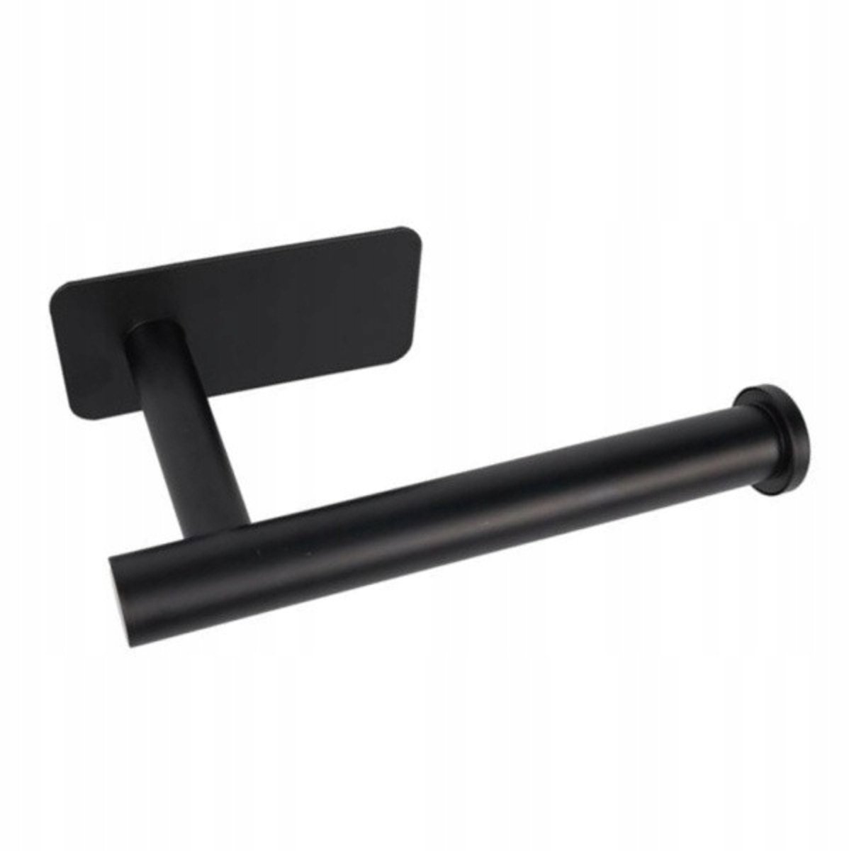 Zwarte Metalen Toiletrolhouder - Stijlvolle Loft Design, Zelfklevend