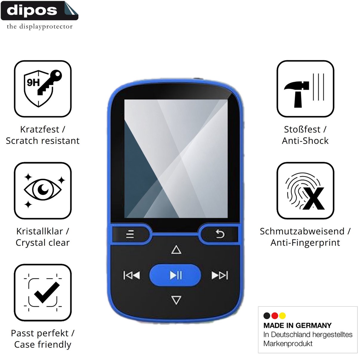 dipos – 2x Pantserfolie geschikt voor PINHUI X85 | 9H Screenprotector