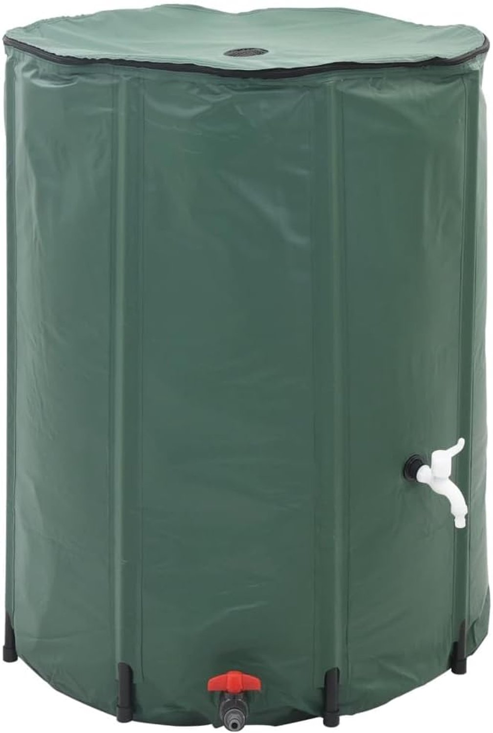 Regenton 500 liter - opvouwbaar - met tapkraan en filtersysteem - ideaal voor tuinirrigatie - Vemera