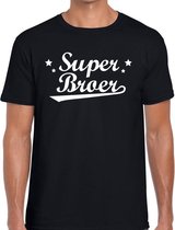 Super broer cadeau t-shirt zwart heren XL