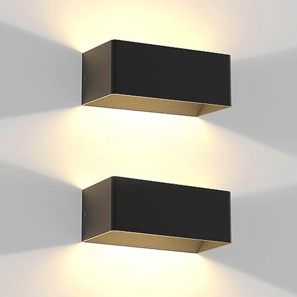 Set van 2 LED Wandlampen - Verstelbare Wandverlichting voor Binnen met Warm Wit Licht 3000