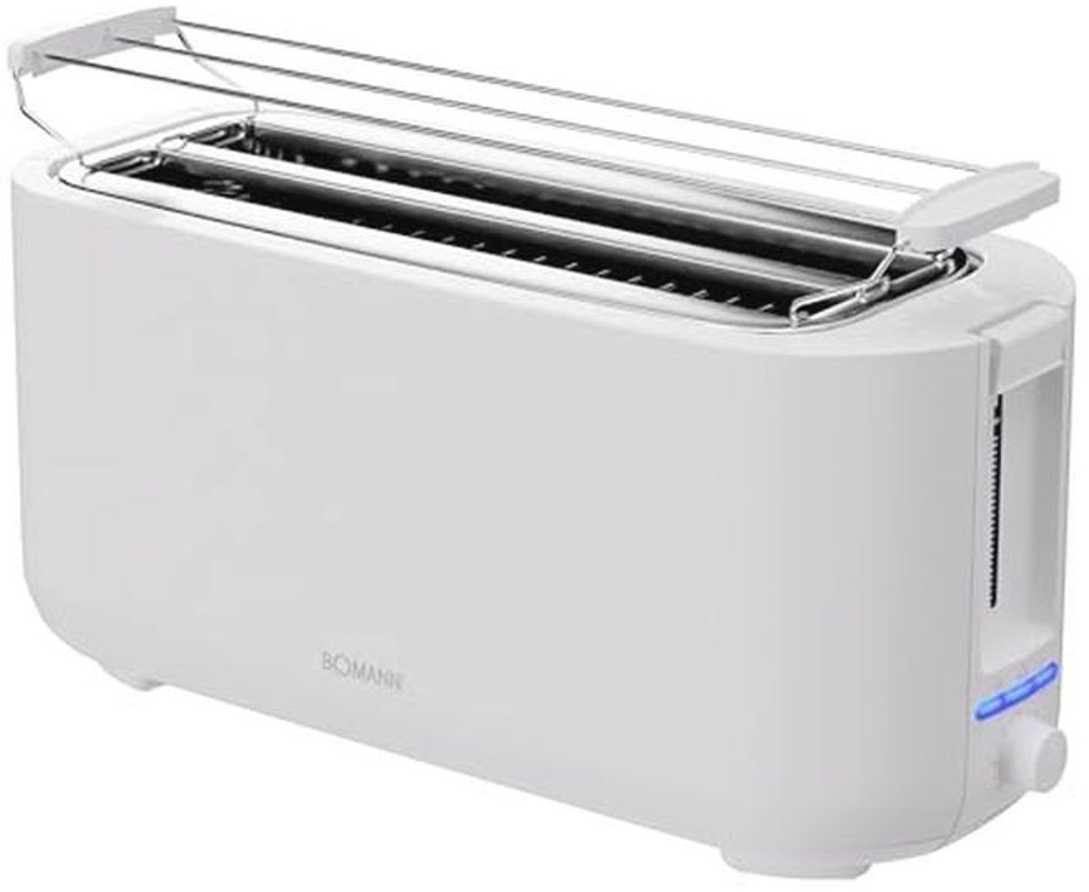 Compacte broodrooster voor 2 sneden met ontdooifunctie en broodjeshouder - 1400W