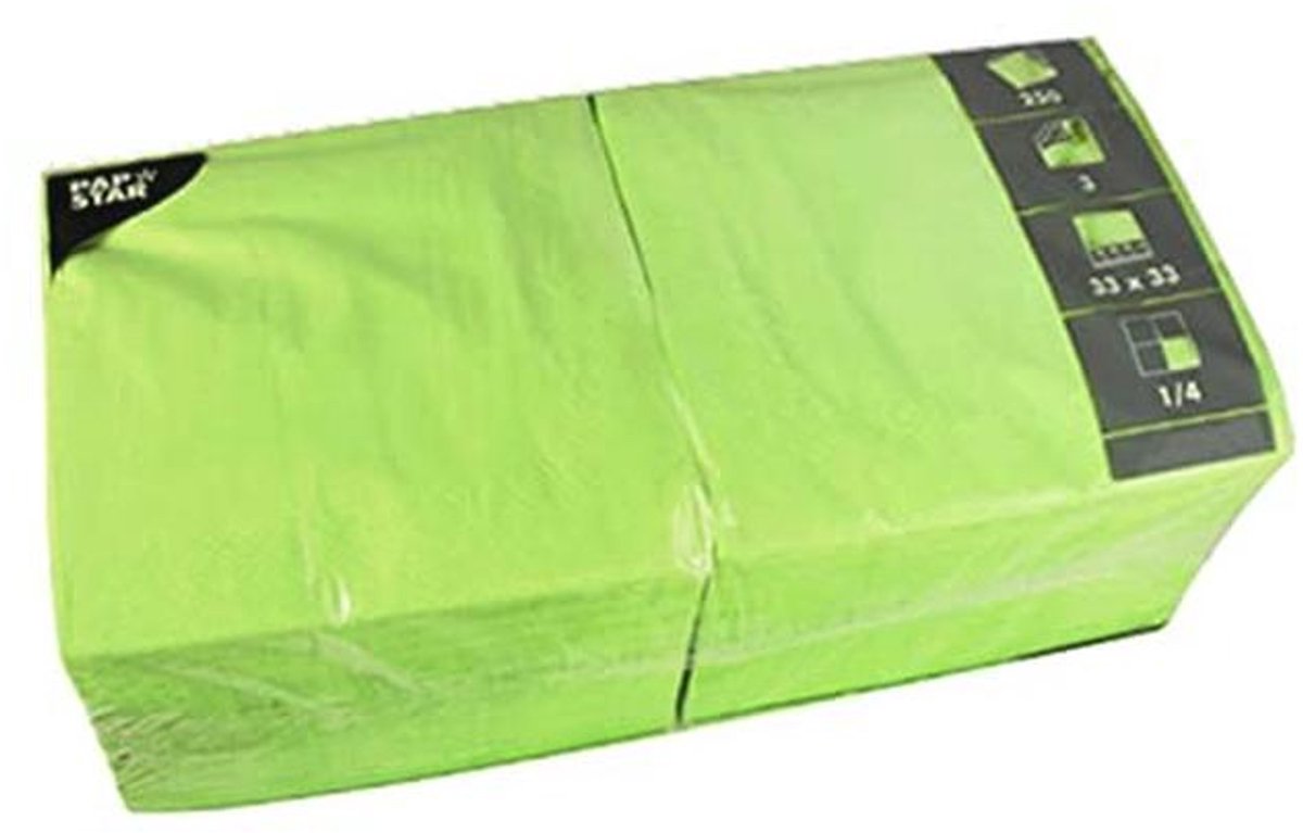 Kleurige 3-laagse Servetten - 250 Stuks - 33x33 cm - Ideaal voor Feesten en Horeca