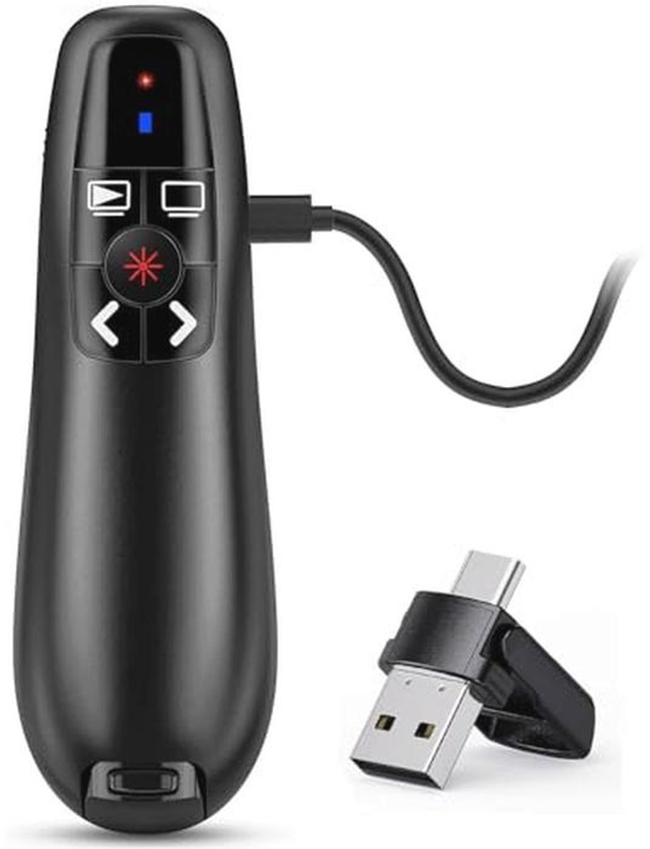 2-in-1 USB Type C Presentatie Clicker voor PowerPoint