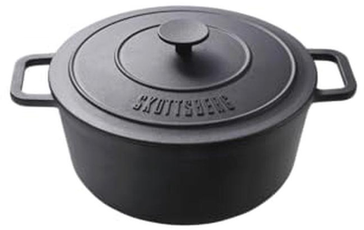 Gietijzeren Braadpan 28 cm - 5.5 L - Ideaal voor Stoof- en Bakgerechten