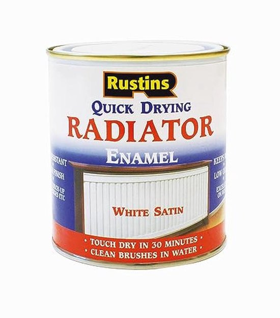Verf Radiator Sneldrogende Radiator Emaille Satijn 500ml - Hoogwaardige ...