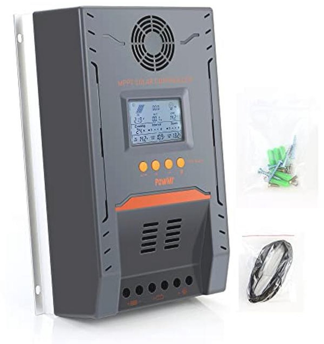 100A MPPT Zonne-energie Laadregelaar 24V 12V DC met Overbelastingsbeveiliging en Temperatuurcompensatie