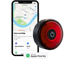 Loxure Achterlicht met Apple AirTag - Fiets Tracker - Apple Technologie - Waterdicht - USB-C oplaadbaar - 2 Jaar Garantie