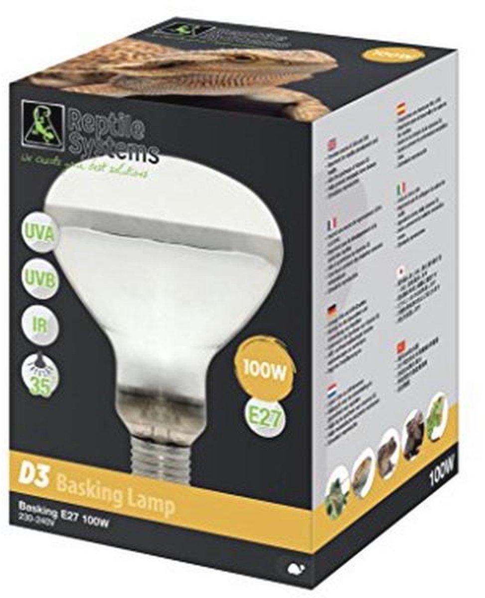 UV Basking Lamp 100W E27 voor Reptielen