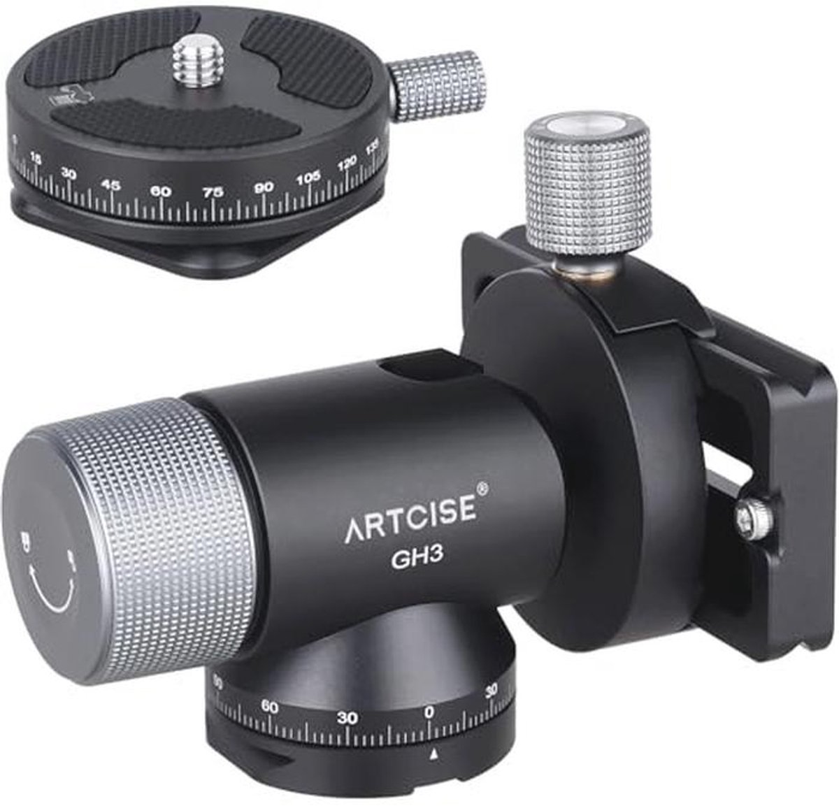 Gimbal Monopod met CNC zijzadel en panoramakop voor lange telelenzen