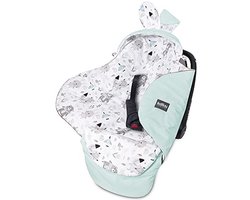 Universele Inslagdeken voor Autostoel en Kinderwagen - Zacht Katoen en Fluweel, OEKO-TEX-gecertificeerd - Geschikt voor Maxicosi en Cybex