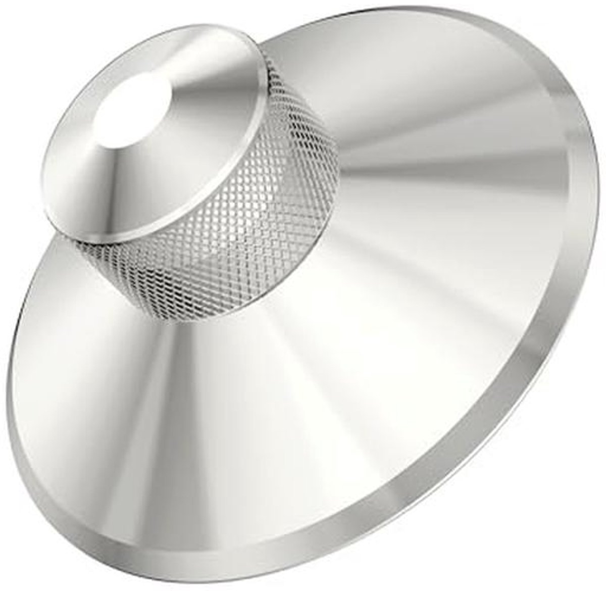 Vinyl Schijfgewicht Glansstabilisator voor Platenspelers - 380 g Roestvrijstalen Stabilisator met Zachte Bekleding