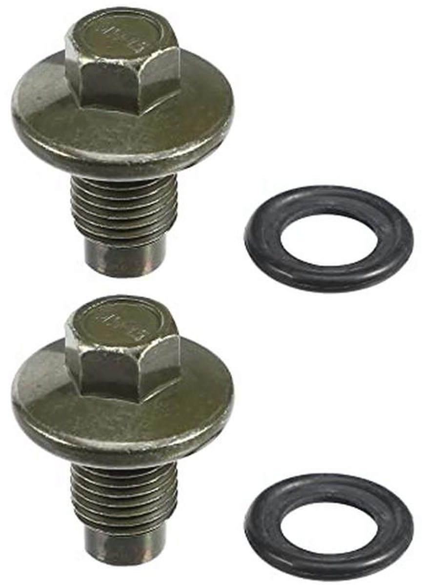 Olieafvoerplug M14x1.5 Set van 2 met Pakking - Geschikt voor Diverse Ford en Land Rover Modellen