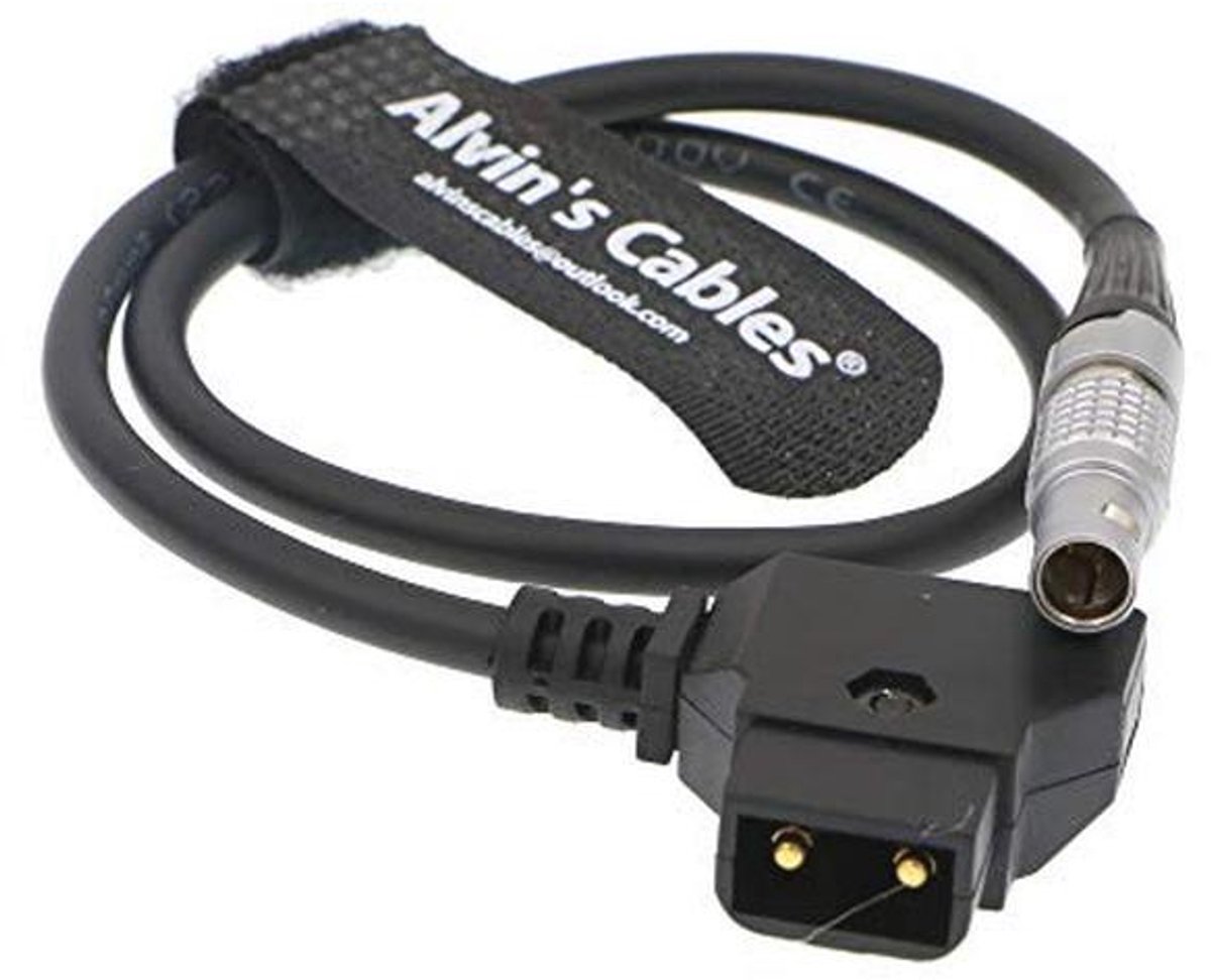 2-pins Male naar D-Tap voedingskabel voor filmapparatuur - 45CM