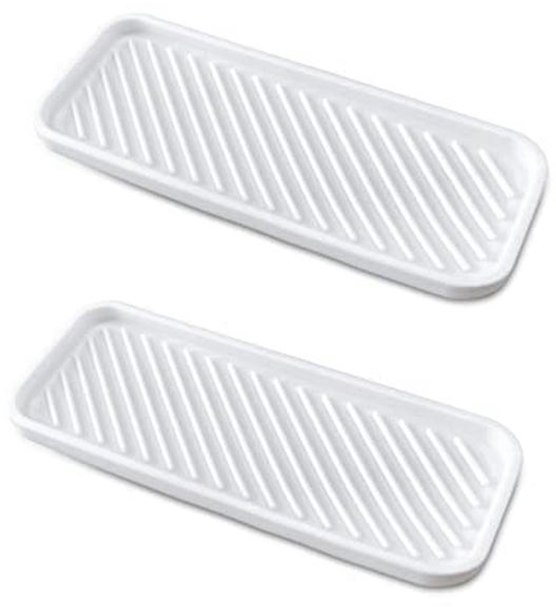 Dikke siliconen sponshouder 2-pack - Keuken zeepbak en gootsteen organizer