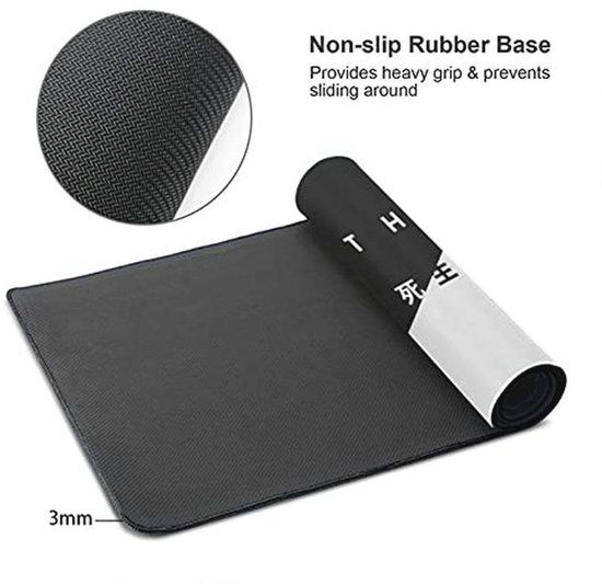 Grote Gaming Muismat met Japanse Kersenbloesem - Antislip en Gestikte Rand 70 x 30 cm — afbeelding 4