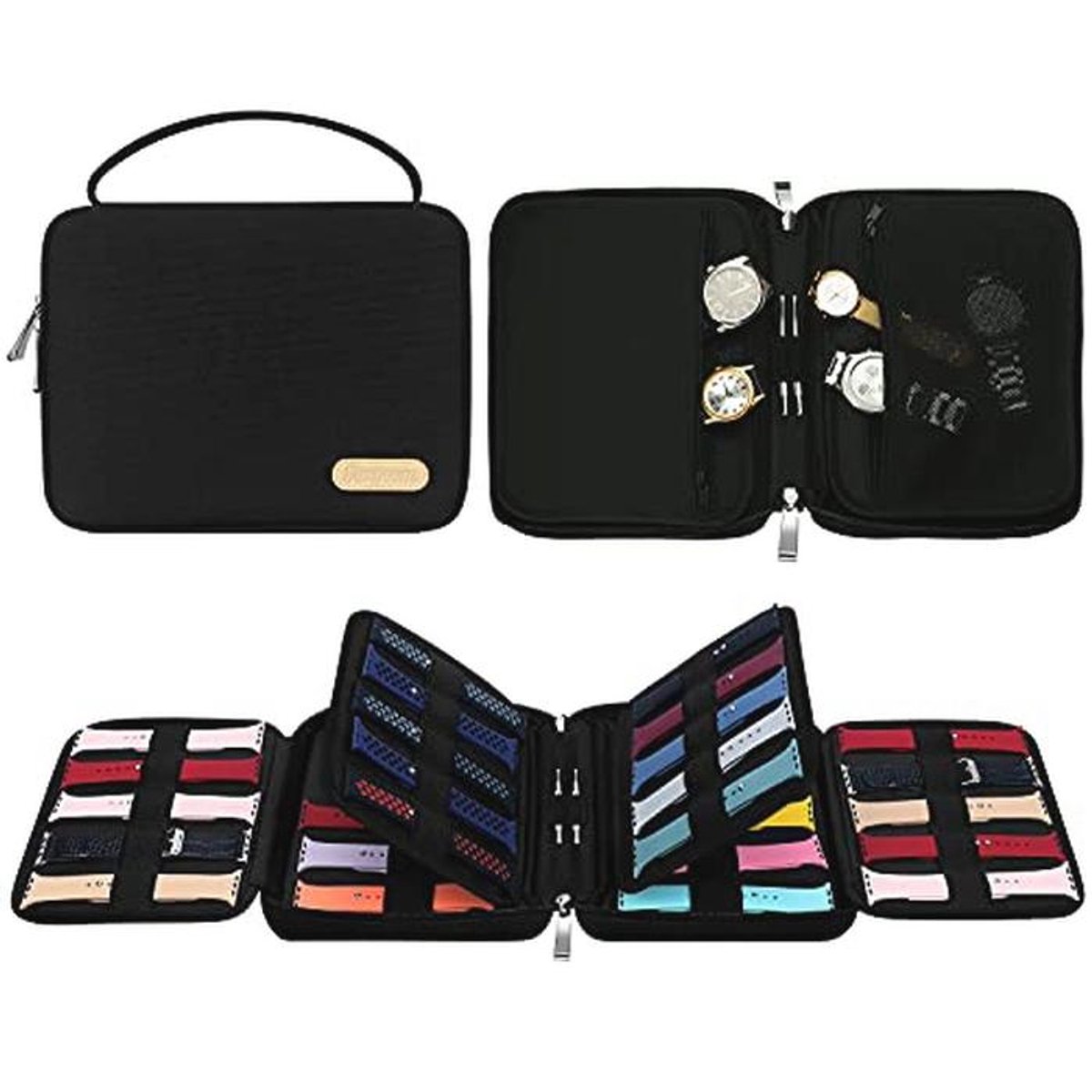 Organizer voor Uhrenarmbanden - Opbergtas voor 40 Riemen in Nylon