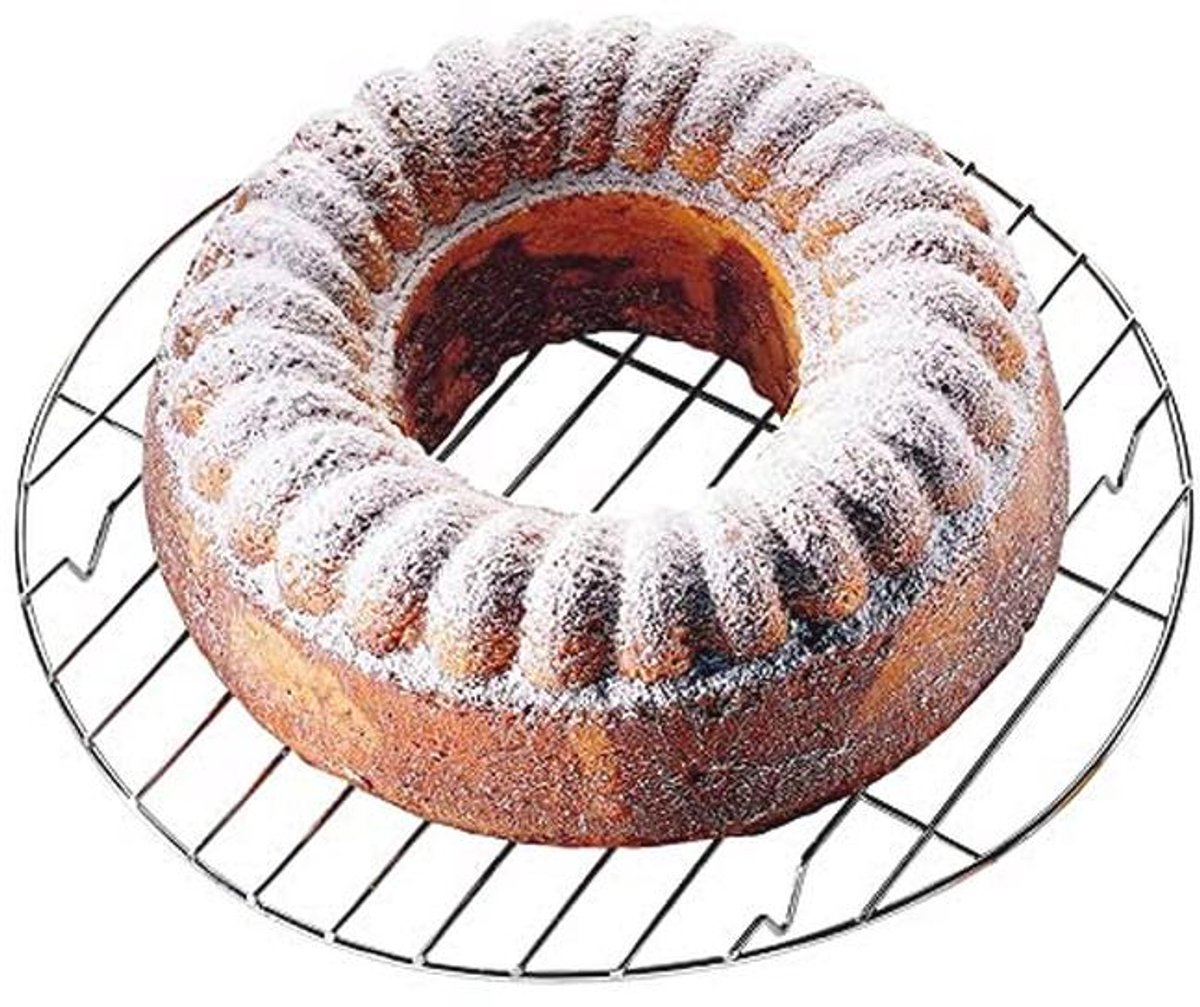 Taartkoeler 32 cm INOX van roestvrij staal - Ideaal voor een perfecte presentatie
