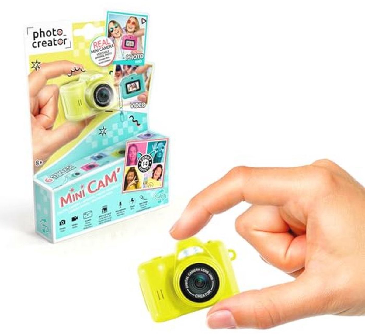 Mini digitale camera met sleutelhanger en geheugenkaart – Perfect voor kinderen vanaf 6 jaar – Compact en stijlvol