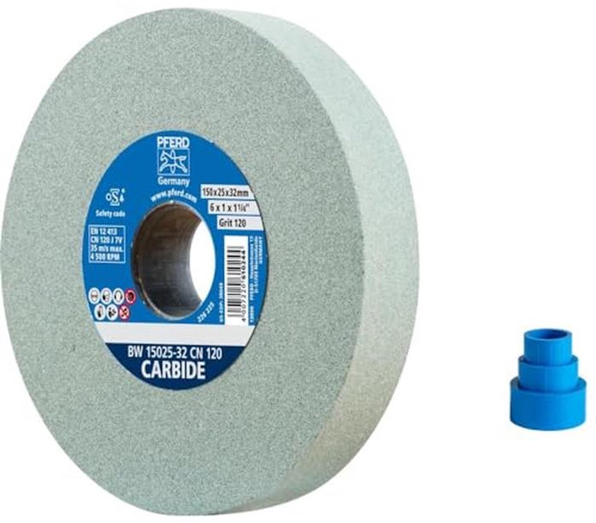 Zachte en agressieve slijpschijf voor harde materialen - 150 mm, SiC 120