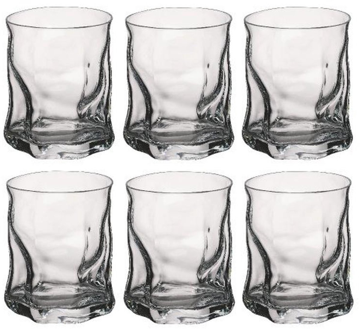 Whiskyglazen 420 ml - Set van 6 Transparante Glazen voor Stijlvol Genieten