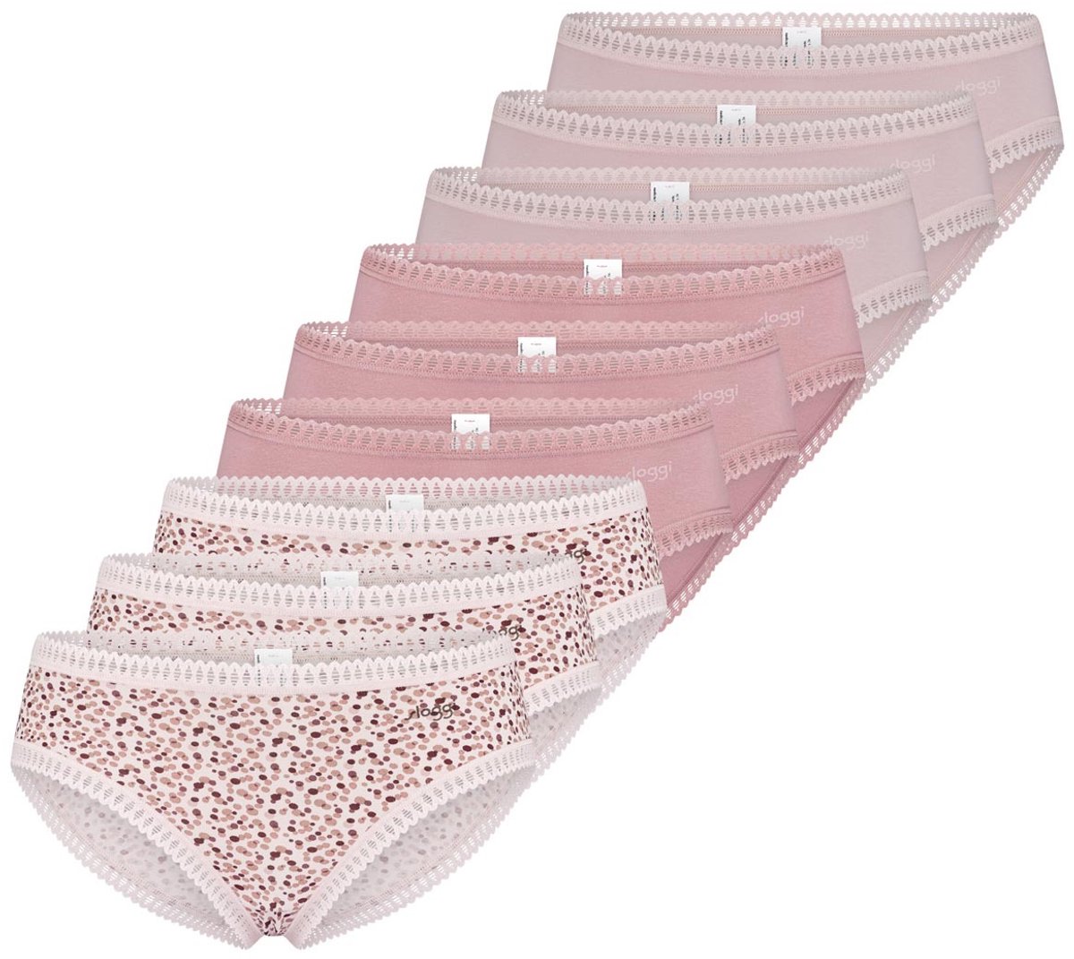 sloggi Dames hipster slip 9 pack GO Crush