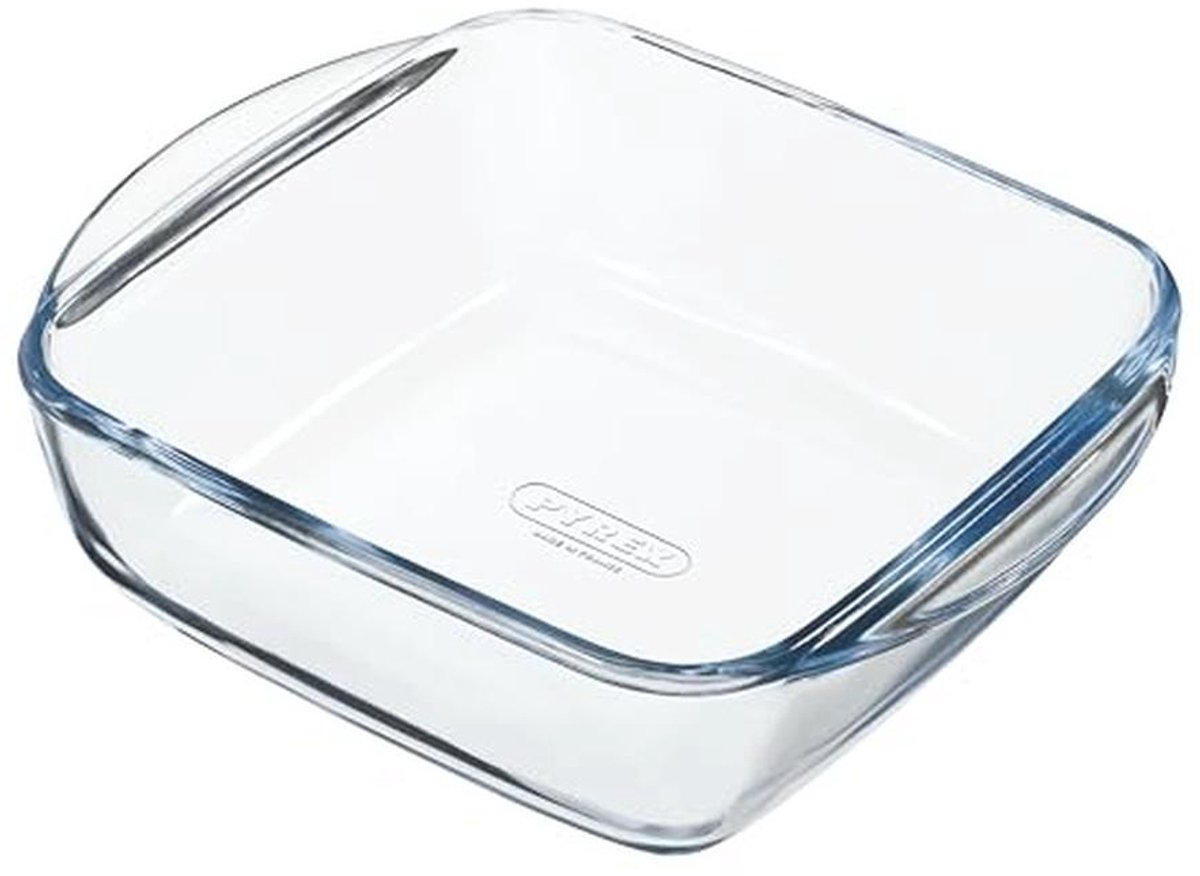 Rechthoekige glazen ovenschaal 23 x 15 cm - 1,1 l voor oven, magnetron en vriezer