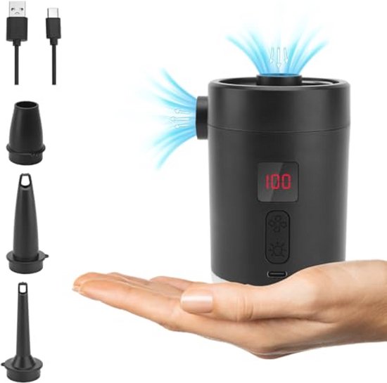 Draagbare Elektrische Luchtpomp - Oplaadbare Mini Vacuümpomp voor Draagbare Elektrische Luchtpomp - Oplaadbare Mini Vacuümpomp voor