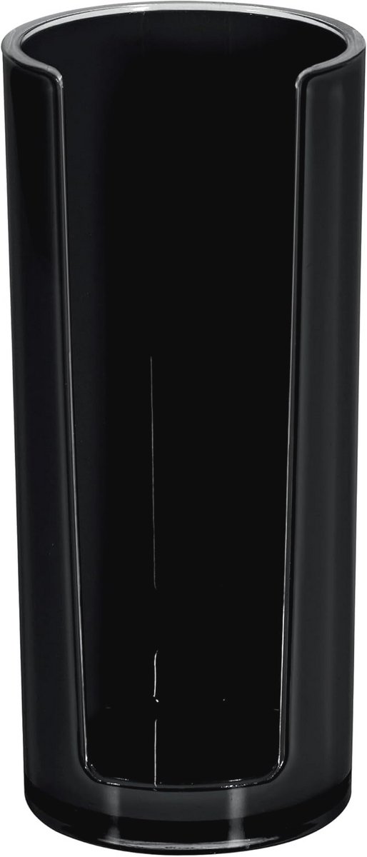 Cosmetica-organizer Wattenschijfdispenser in zwart – 16,5 x 7 cm