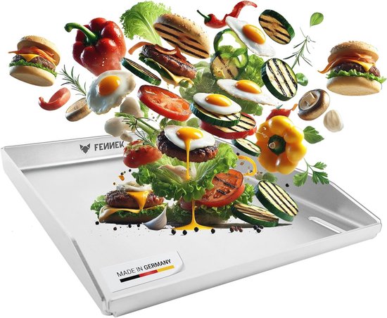 Plancha barbecue - Bakplaat op een vuurschaal op hoogte