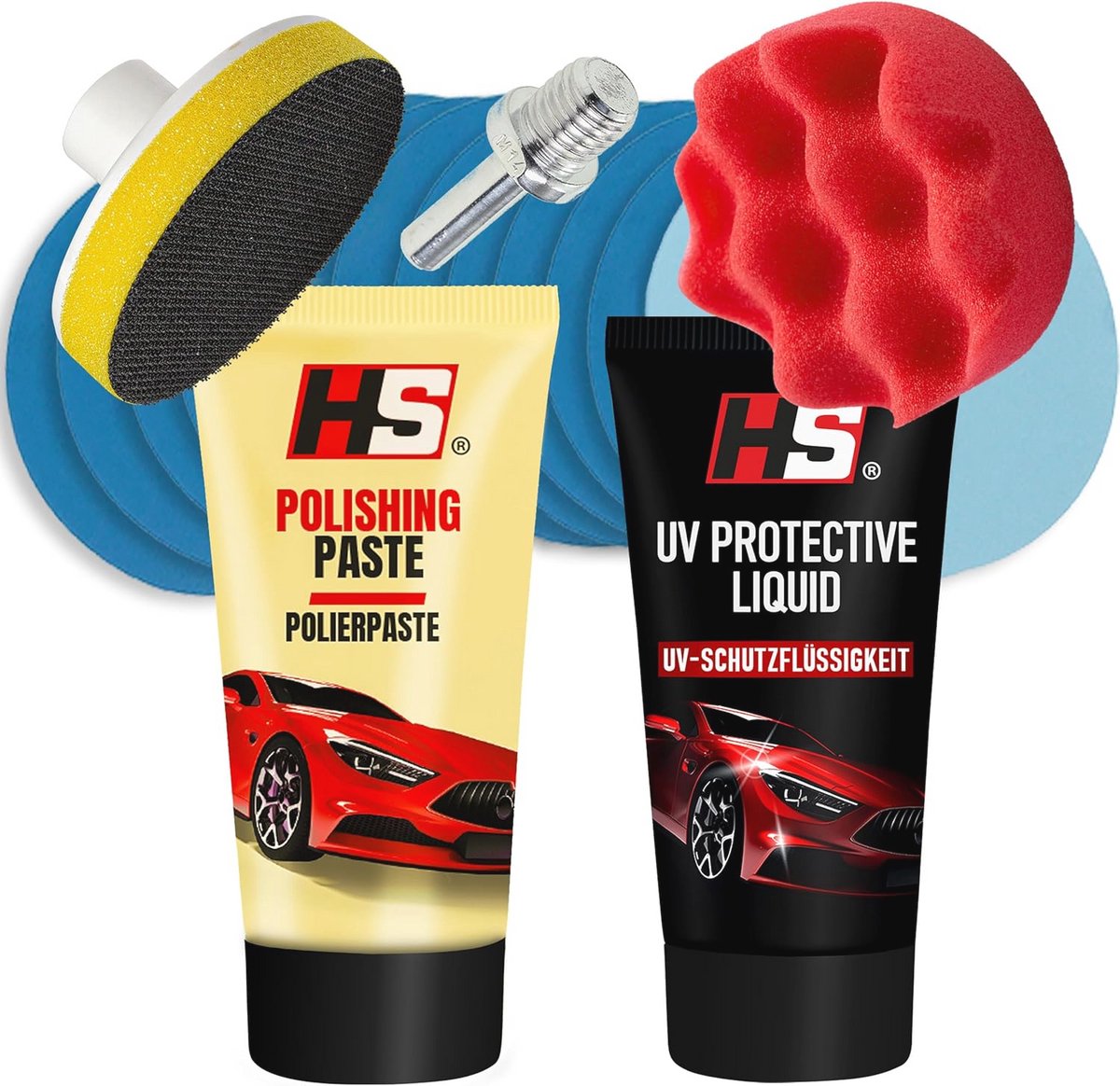 Koplampset Reparatieset - Polijstset voor Matte en Blinde Koplampen - Complete Polijstset voor Heldere Koplampen