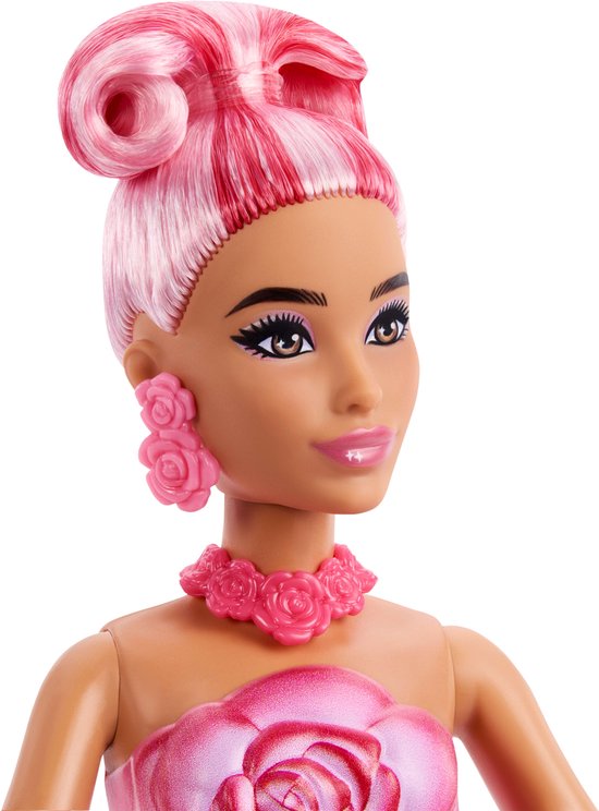Barbie Petal Pop Geparfumeerde Modepop - Roze Jurk van Merkloos — afbeelding 2