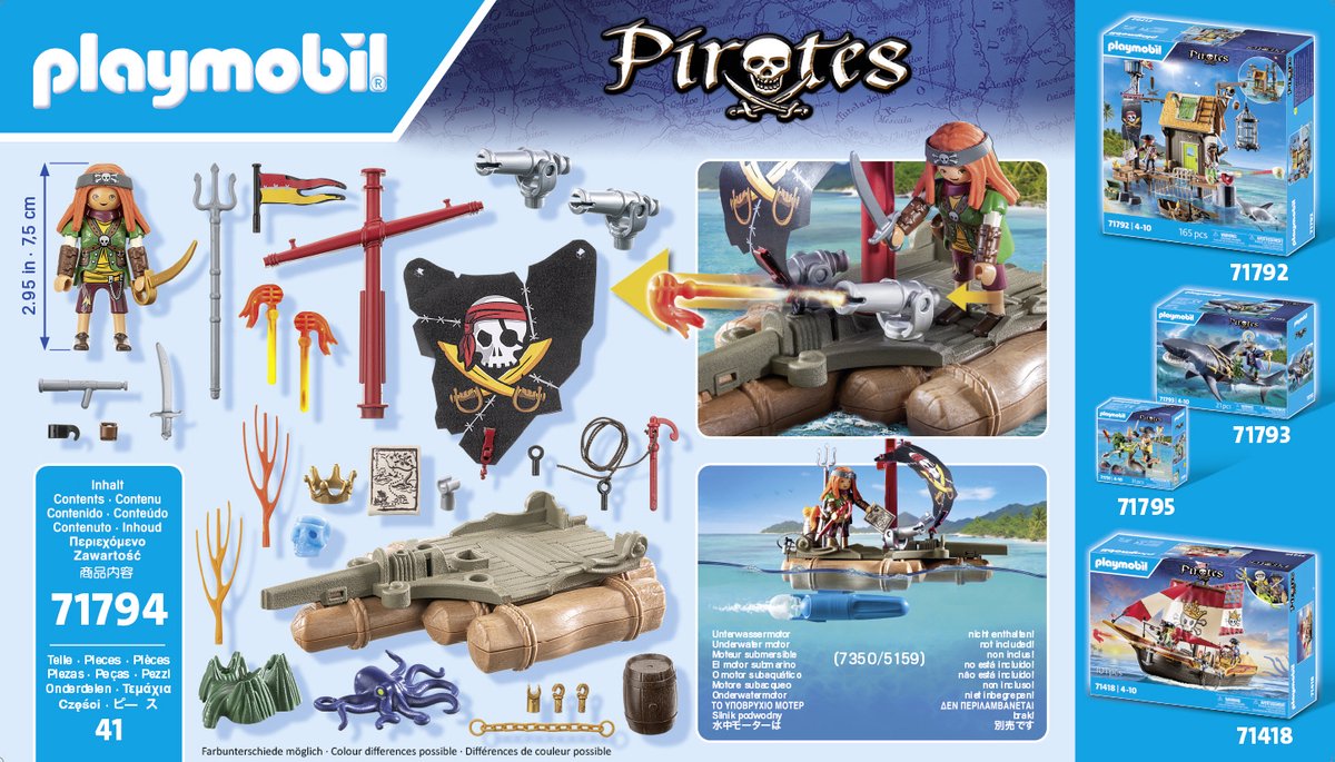 PLAYMOBIL Pirates Piratenvlot met schat 71794 — afbeelding 13