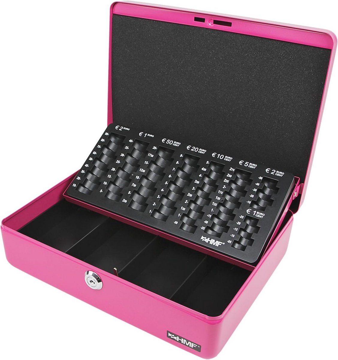 Geldcassette voor efficiënt geldbeheer - Roze, 30 x 24 x 9 cm