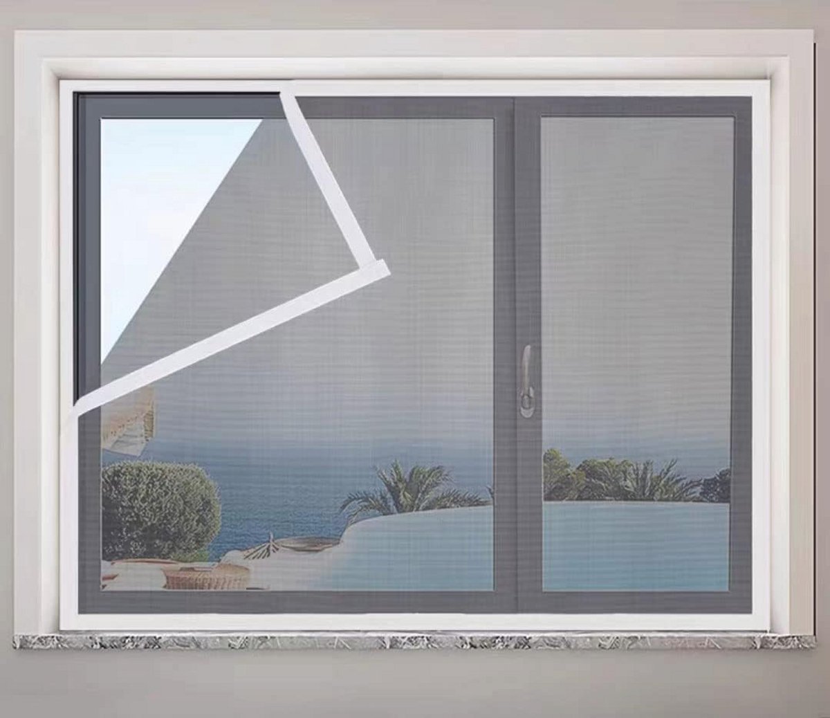 Raamhorren 50 x 155 cm - Insectenwerend Vliegeninsecten en Muggennet voor Ramen