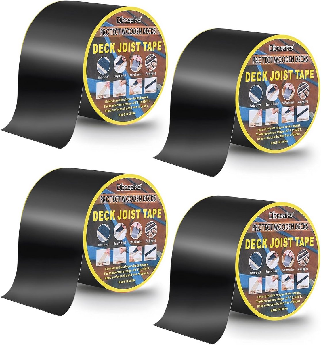 Waterdichte afdichtingstape voor dak en houten constructies - 10 cm x 15 m
